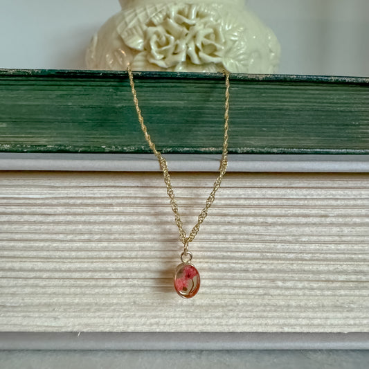 Lil Handmade Pressed Flower Necklace