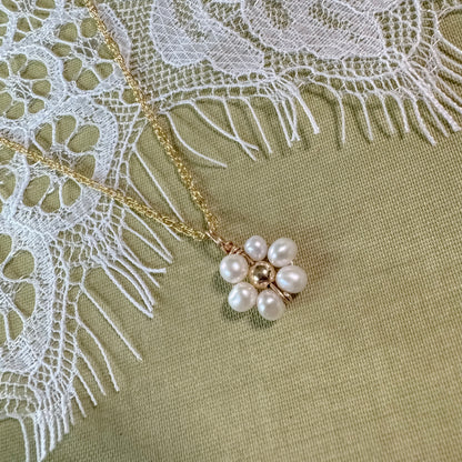 Pearl Flower Child Necklace