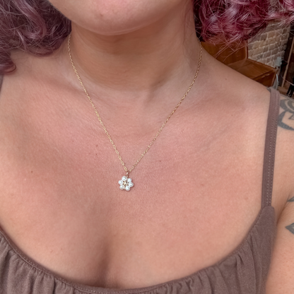 Pearl Flower Child Necklace