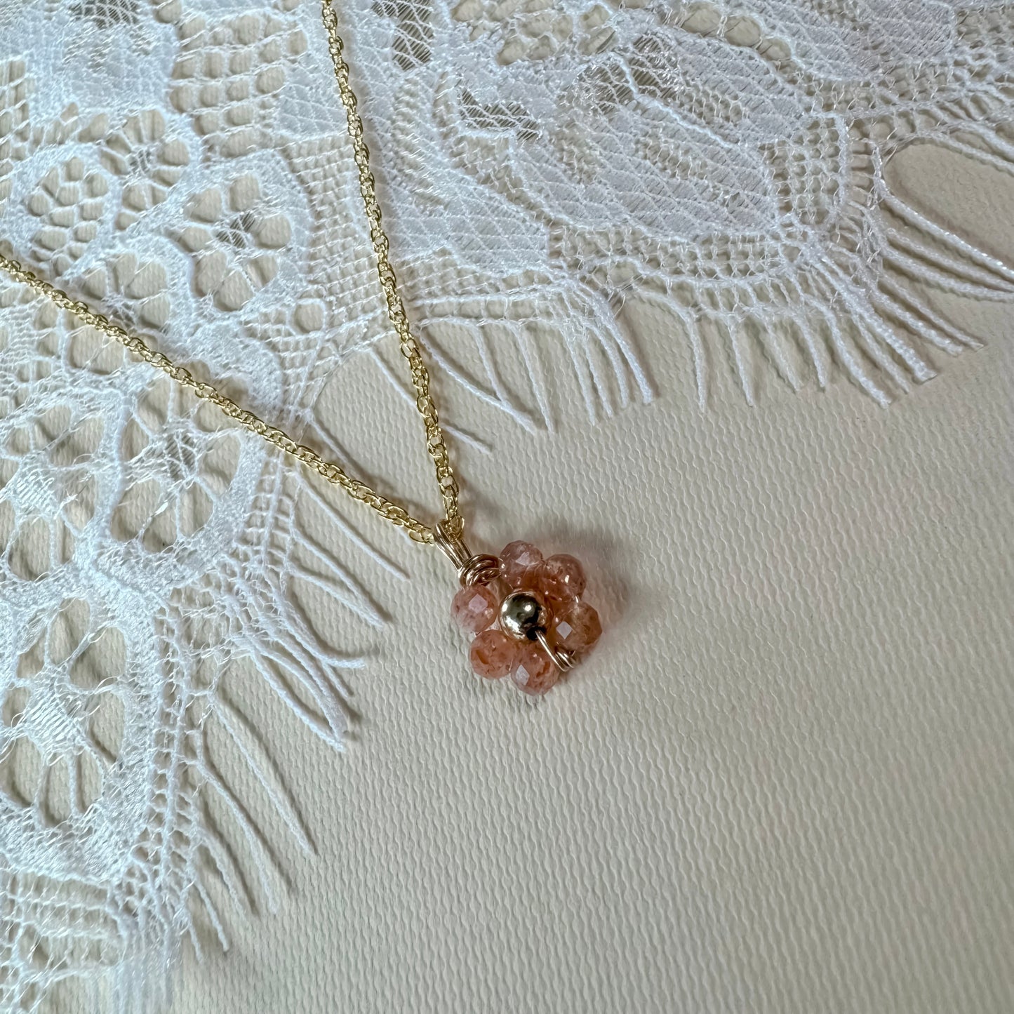 Sunstone Flower Child Necklace